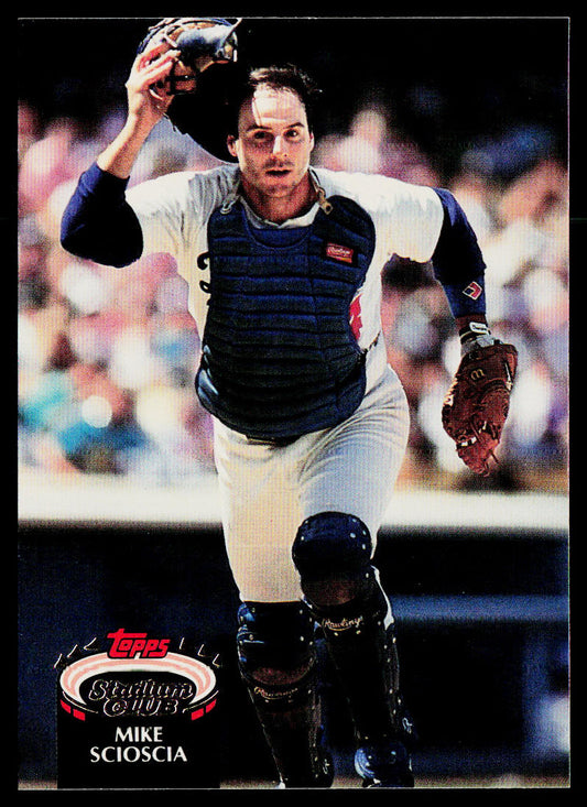 Mike Scioscia 1992 Stadium Club #140 Los Angeles Dodgers