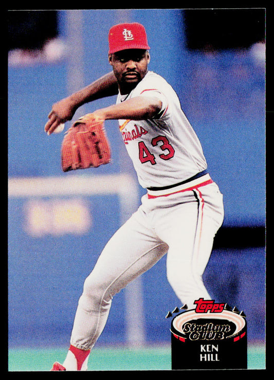 Ken Hill 1992 Stadium Club #138 St. Louis Cardinals
