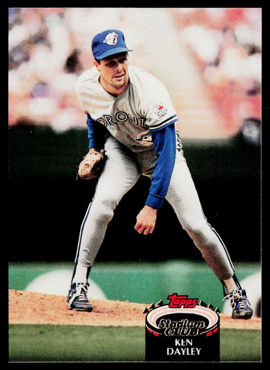 Ken Dayley 1992 Stadium Club #137 Toronto Blue Jays