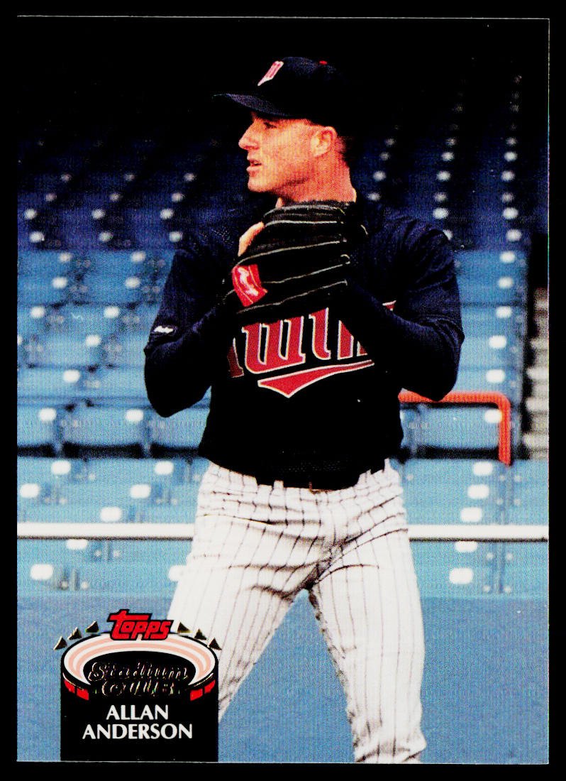 Allan Anderson 1992 Stadium Club #204b Minnesota Twins