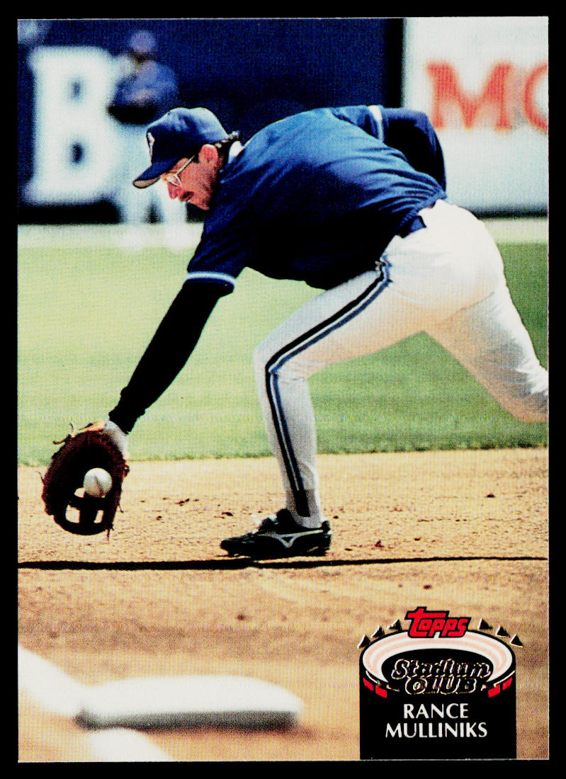 Rance Mulliniks 1992 Stadium Club #202 Toronto Blue Jays