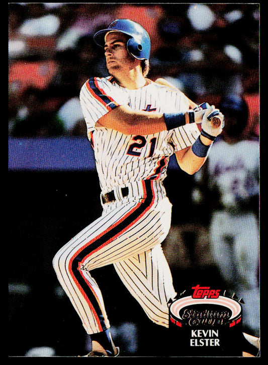 Kevin Elster 1992 Stadium Club #201b New York Mets