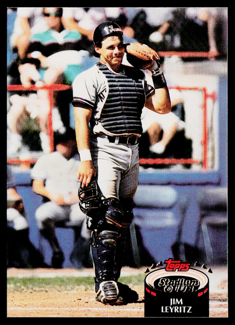 Jim Leyritz 1992 Stadium Club #198 New York Yankees