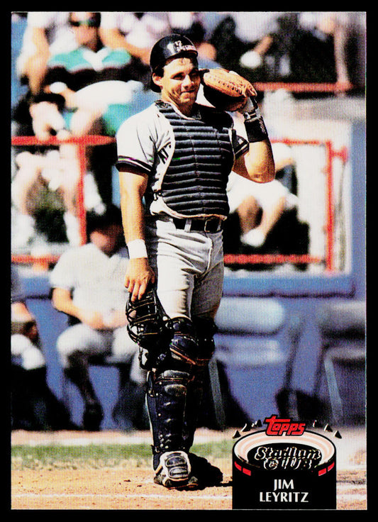 Jim Leyritz 1992 Stadium Club #198 New York Yankees