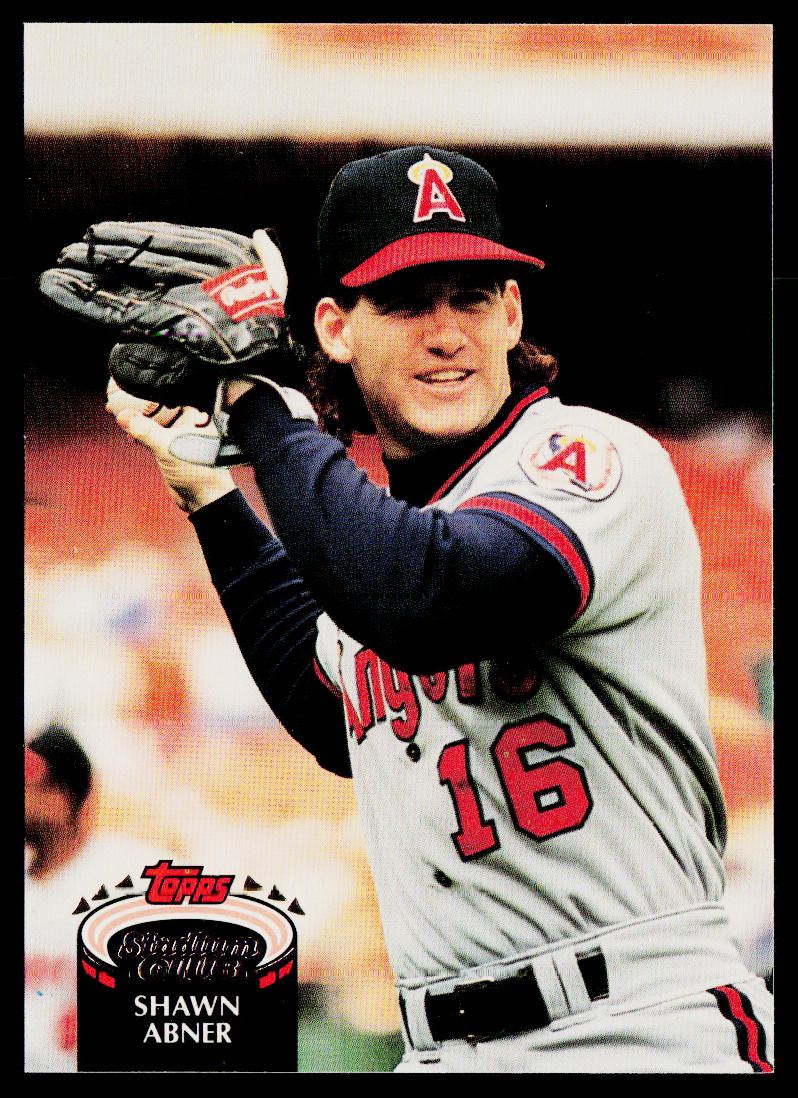 Shawn Abner 1992 Stadium Club #197 California Angels