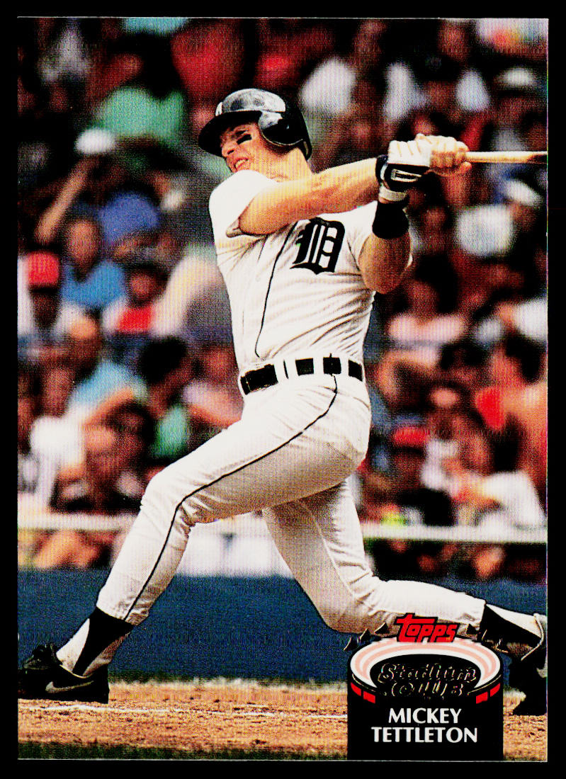 Mickey Tettleton 1992 Stadium Club #195b Detroit Tigers