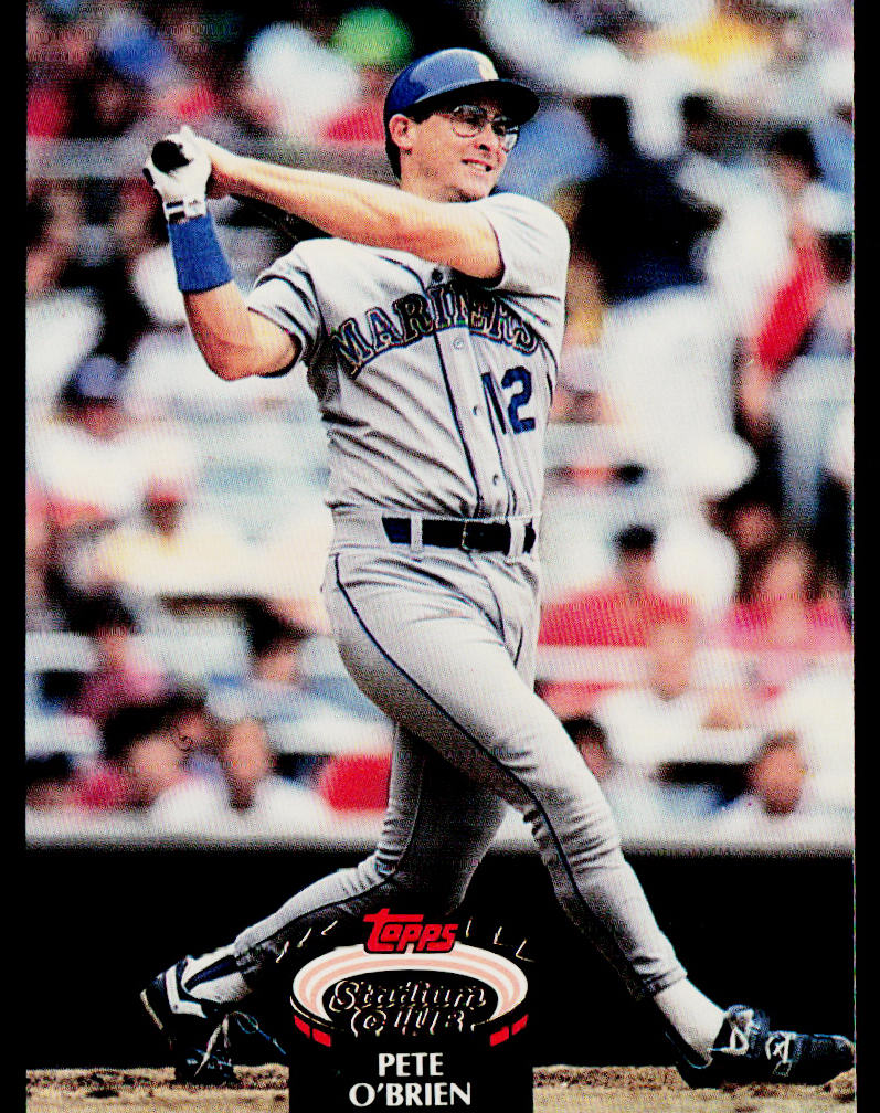Pete O'Brien 1992 Stadium Club #192 Seattle Mariners