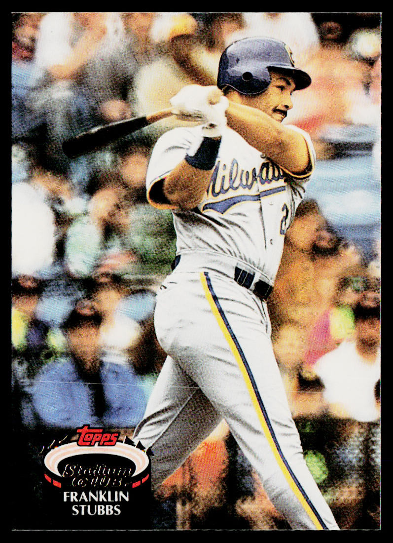 Franklin Stubbs 1992 Stadium Club #189 Milwaukee Brewers