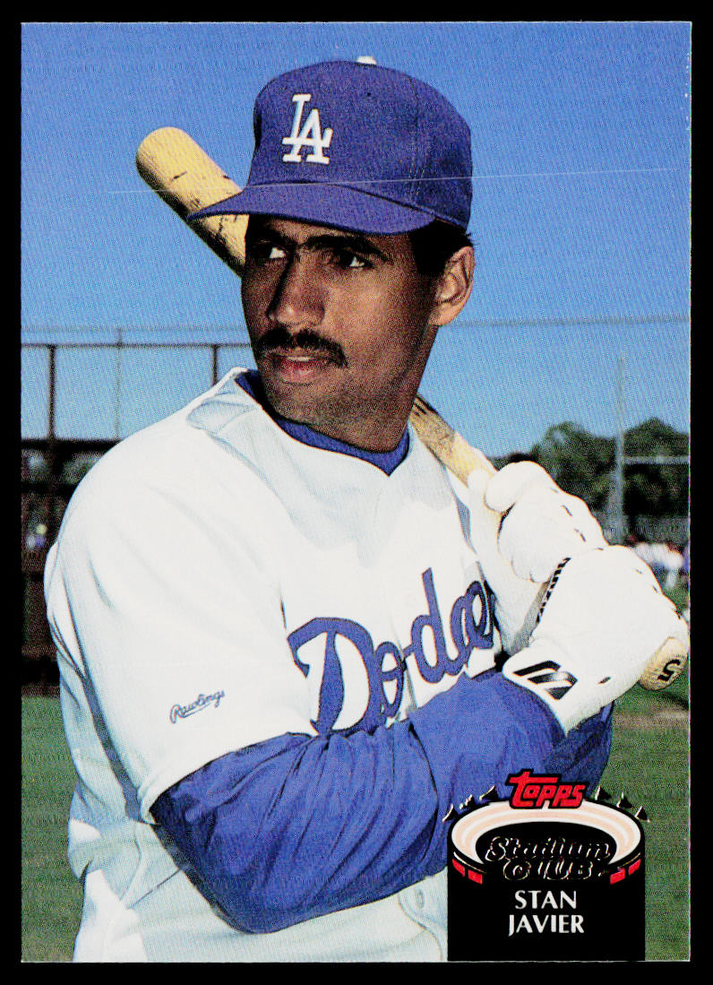 Stan Javier 1992 Stadium Club #187 Los Angeles Dodgers