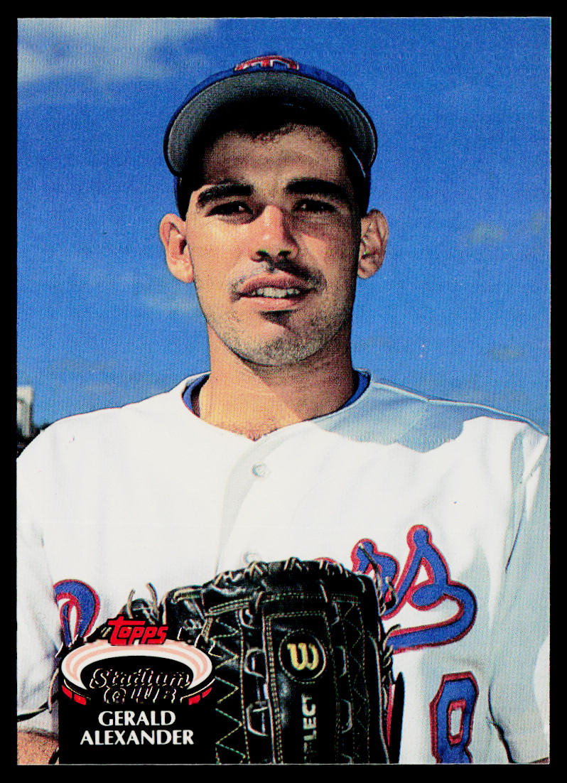 Gerald Alexander 1992 Stadium Club #185b Texas Rangers
