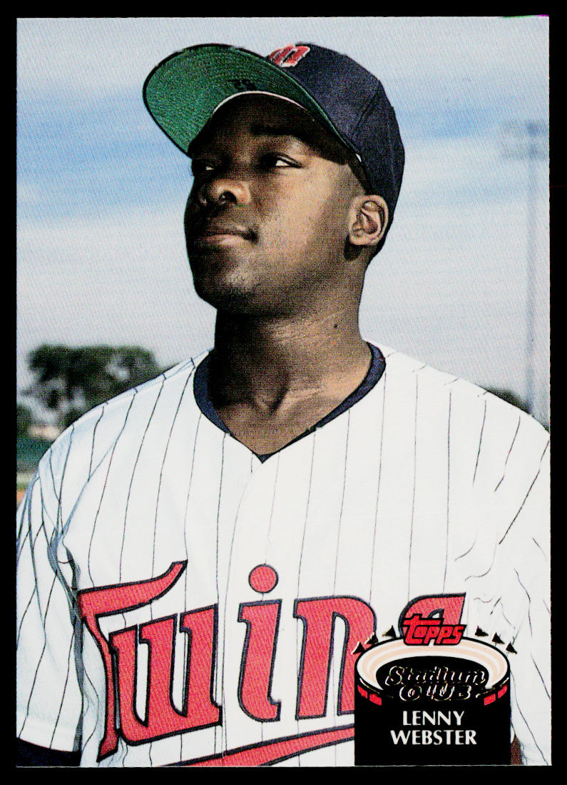 Lenny Webster 1992 Stadium Club #183 Minnesota Twins