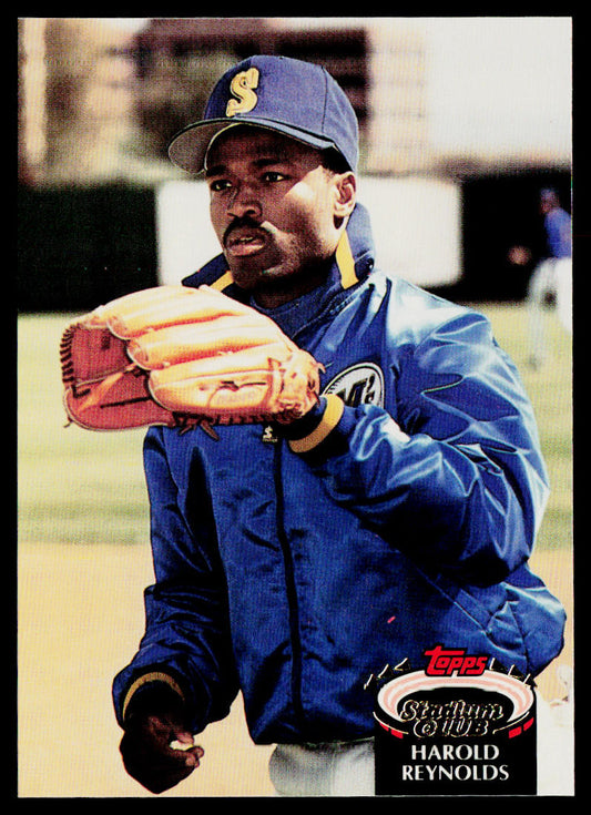 Harold Reynolds 1992 Stadium Club #181 Seattle Mariners