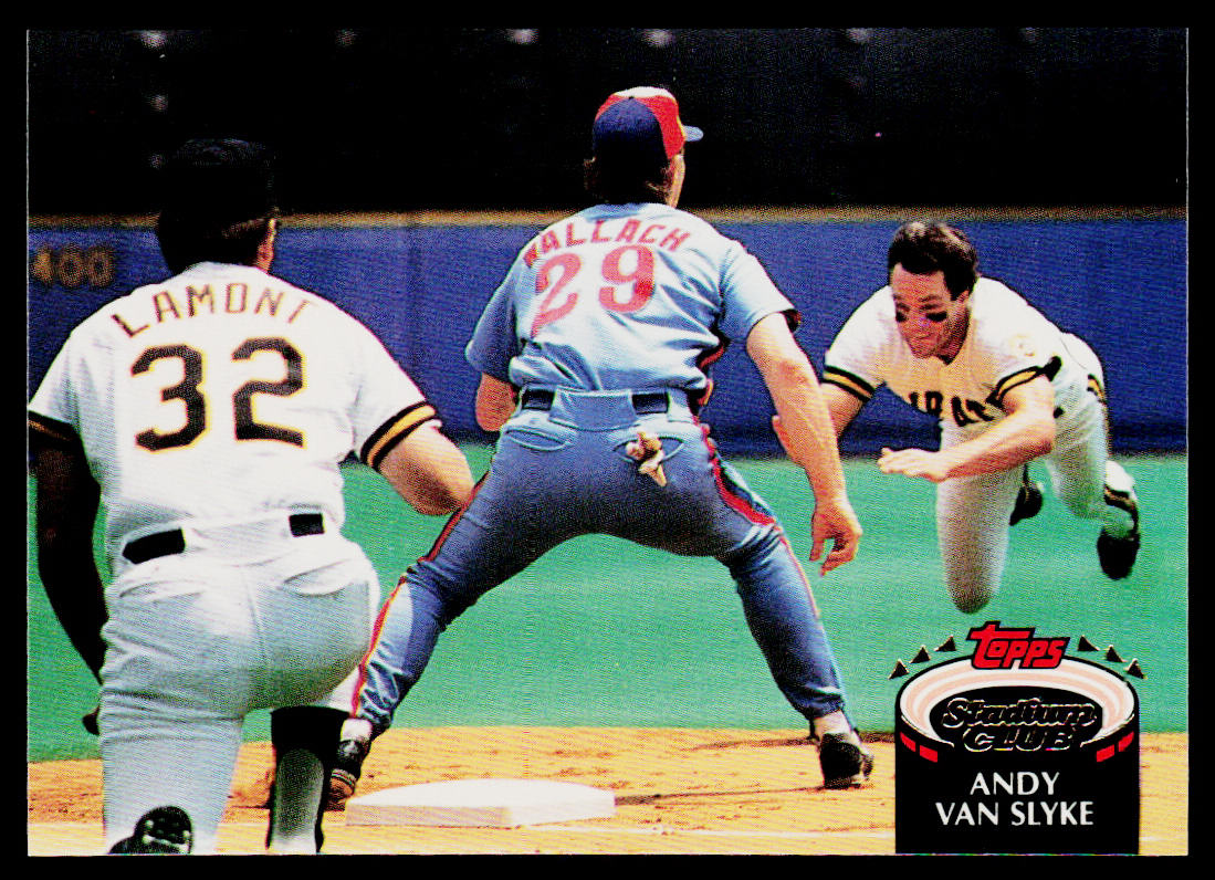 Andy Van Slyke 1992 Stadium Club #232 Pittsburgh Pirates