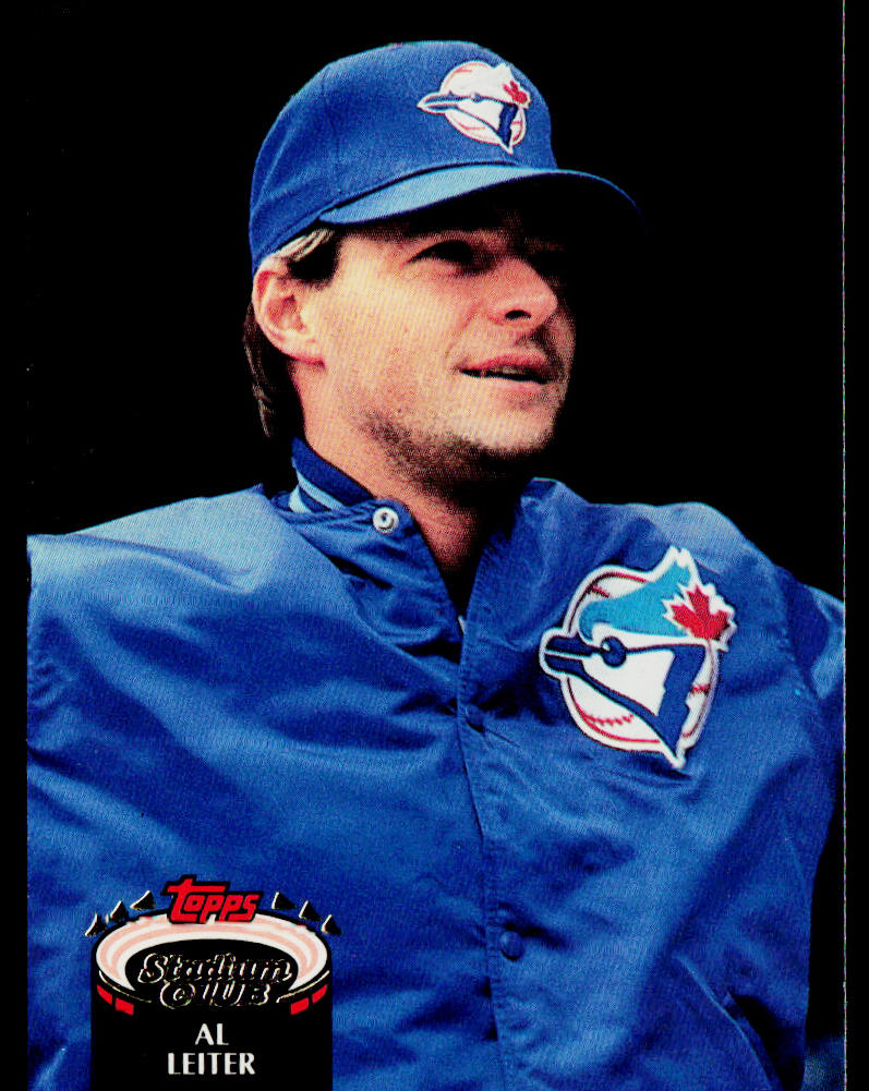 Al Leiter 1992 Stadium Club #231b Toronto Blue Jays