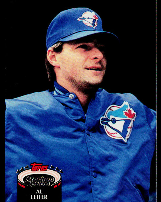 Al Leiter 1992 Stadium Club #231b Toronto Blue Jays