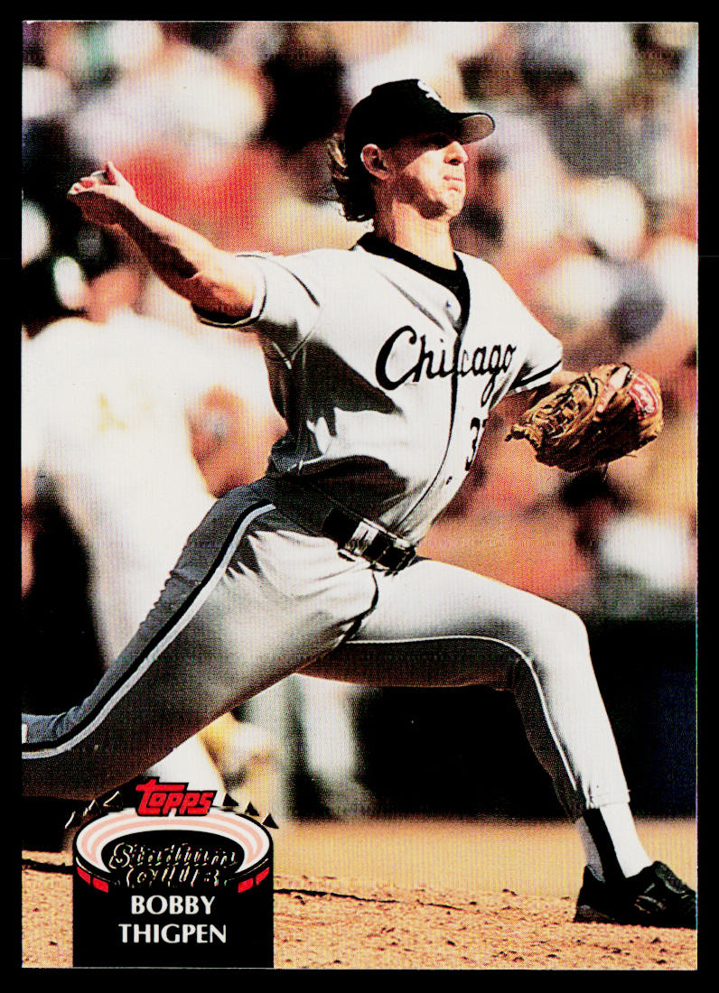 Bobby Thigpen 1992 Stadium Club #224 Chicago White Sox