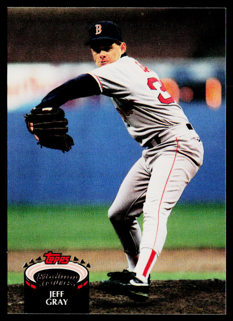 Jeff Gray 1992 Stadium Club #222b Boston Red Sox