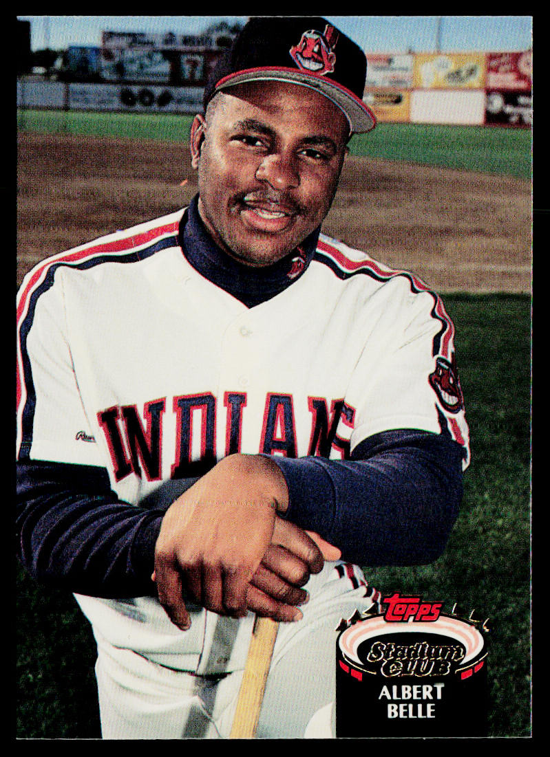 Albert Belle 1992 Stadium Club #220b Cleveland Indians