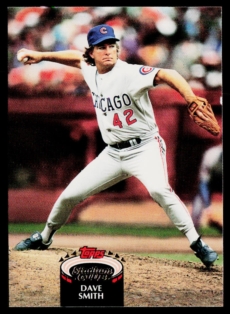 Dave Smith 1992 Stadium Club #219 Chicago Cubs