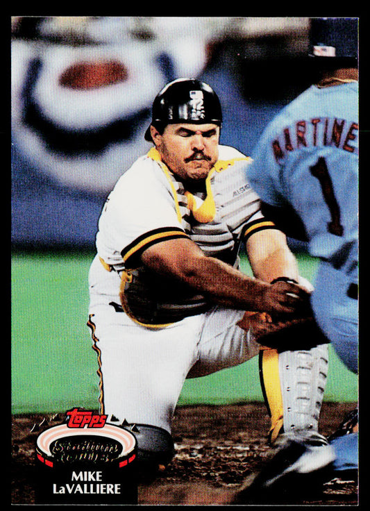 Mike LaValliere 1992 Stadium Club #216 Pittsburgh Pirates