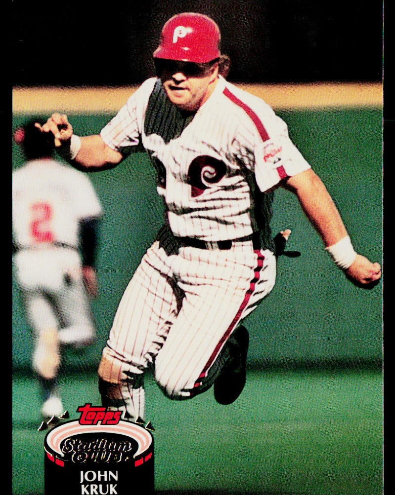 John Kruk 1992 Stadium Club #209 Philadelphia Phillies