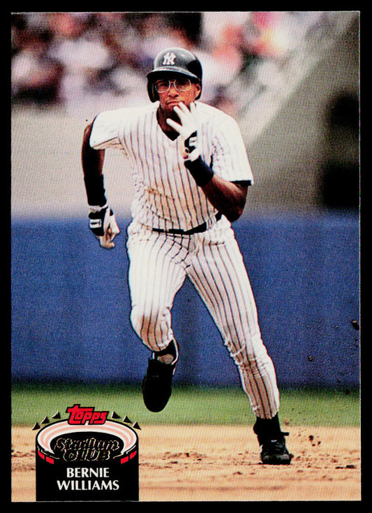 Bernie Williams 1992 Stadium Club #260 New York Yankees