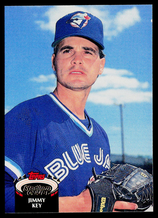 Jimmy Key 1992 Stadium Club #259 Toronto Blue Jays