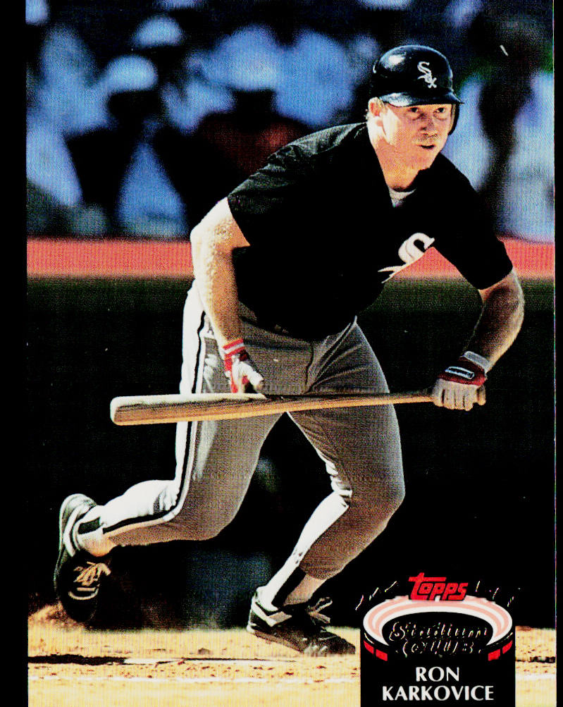 Ron Karkovice 1992 Stadium Club #257 Chicago White Sox
