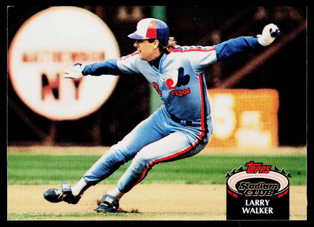 Larry Walker 1992 Stadium Club #256 Montreal Expos