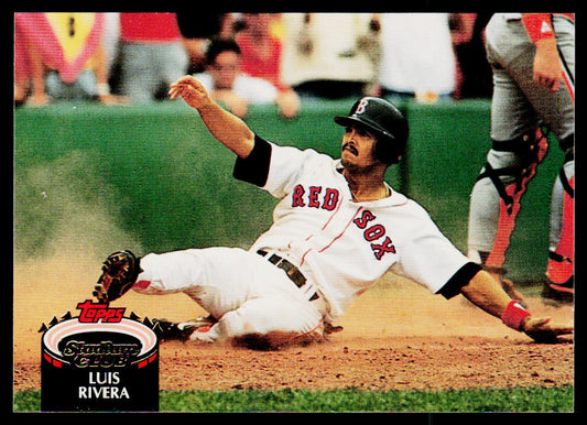 Luis Rivera 1992 Stadium Club #255 Boston Red Sox