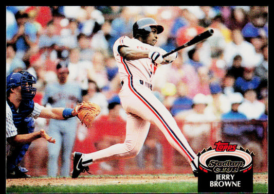 Jerry Browne 1992 Stadium Club #251 Cleveland Indians