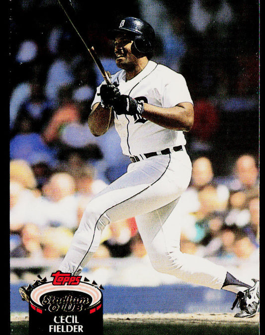 Cecil Fielder 1992 Stadium Club #250 Detroit Tigers