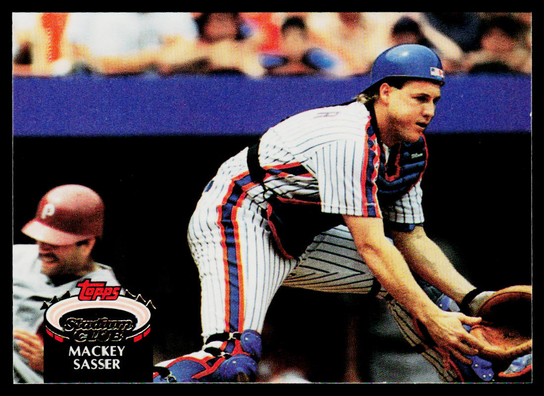 Mackey Sasser 1992 Stadium Club #249b New York Mets