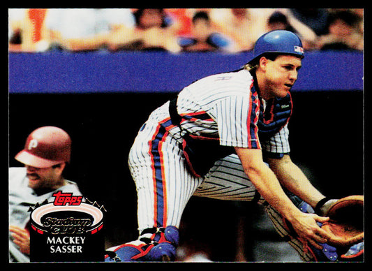 Mackey Sasser 1992 Stadium Club #249b New York Mets