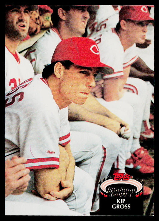 Kip Gross 1992 Stadium Club #247 RC Cincinnati Reds
