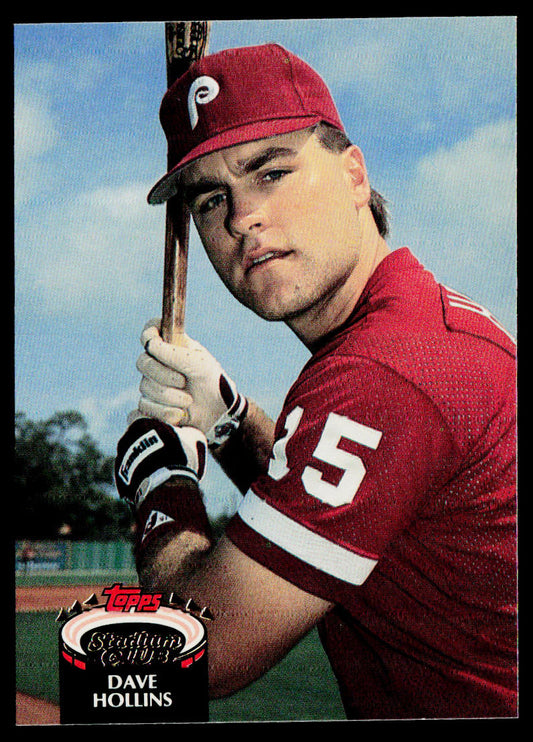 Dave Hollins 1992 Stadium Club #246 Philadelphia Phillies