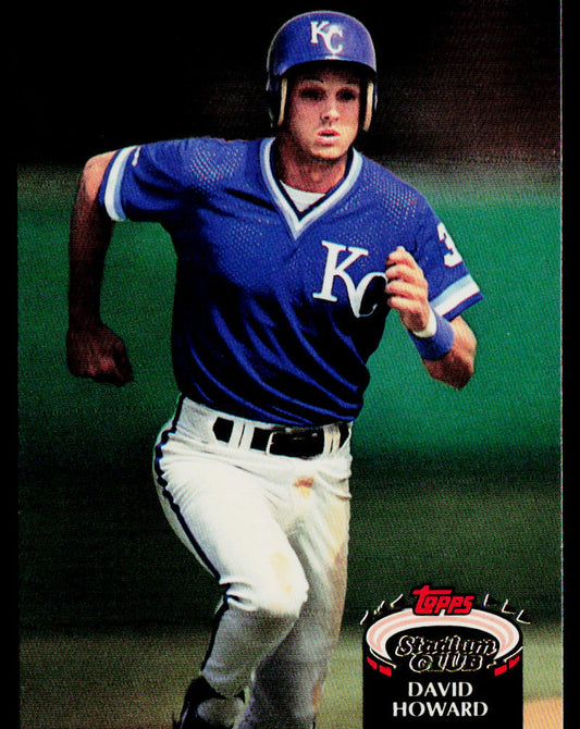 David Howard 1992 Stadium Club #245b Kansas City Royals