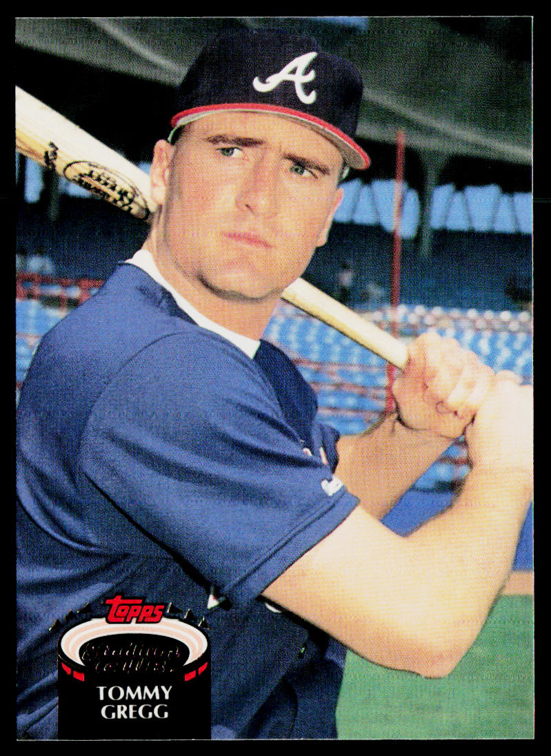 Tommy Gregg 1992 Stadium Club #244b Atlanta Braves