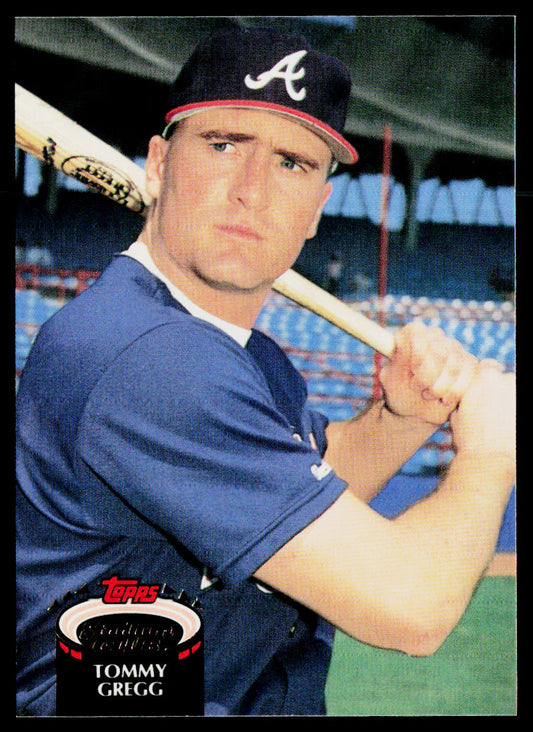 Tommy Gregg 1992 Stadium Club #244b Atlanta Braves