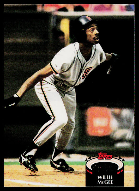 Willie McGee 1992 Stadium Club #239 San Francisco Giants