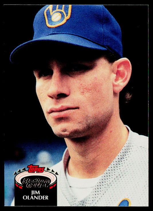 Jim Olander 1992 Stadium Club #274 RC Milwaukee Brewers