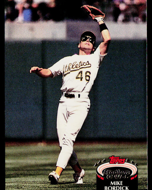 Mike Bordick 1992 Stadium Club #272b Oakland Athletics