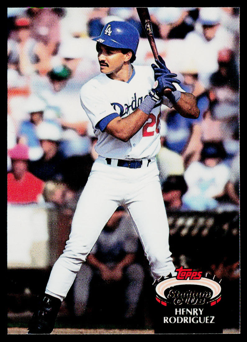 Henry Rodriguez 1992 Stadium Club #268b Los Angeles Dodgers