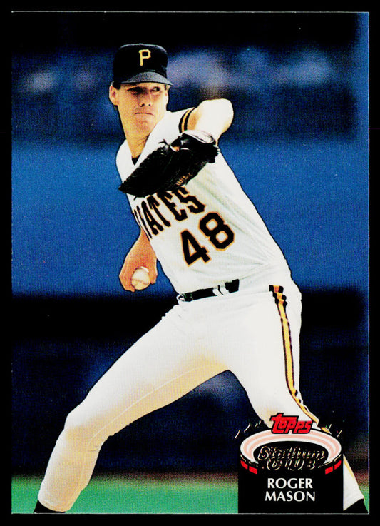 Roger Mason 1992 Stadium Club #266 Pittsburgh Pirates