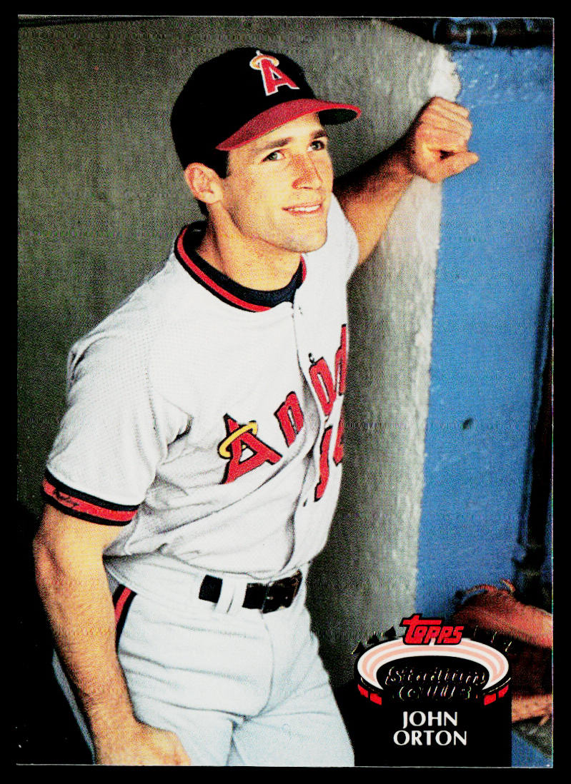 John Orton 1992 Stadium Club #263 California Angels