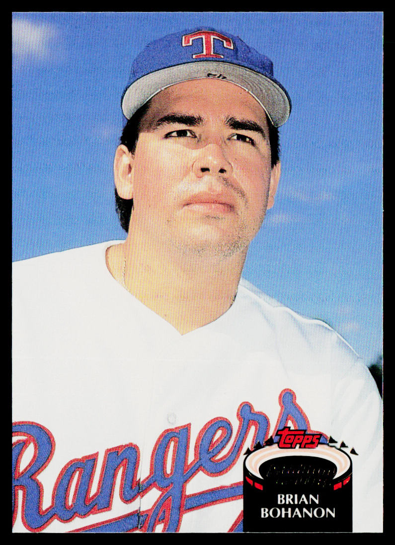 Brian Bohanon 1992 Stadium Club #297 Texas Rangers