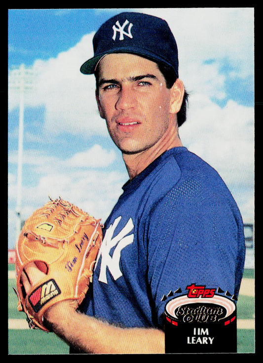 Tim Leary 1992 Stadium Club #291 New York Yankees