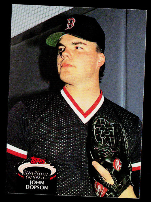 John Dopson 1992 Stadium Club #287 Boston Red Sox