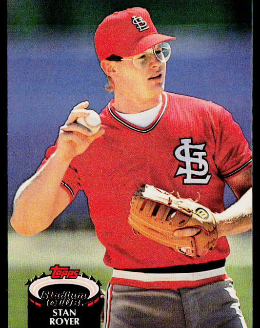 Stan Royer 1992 Stadium Club #286 St. Louis Cardinals