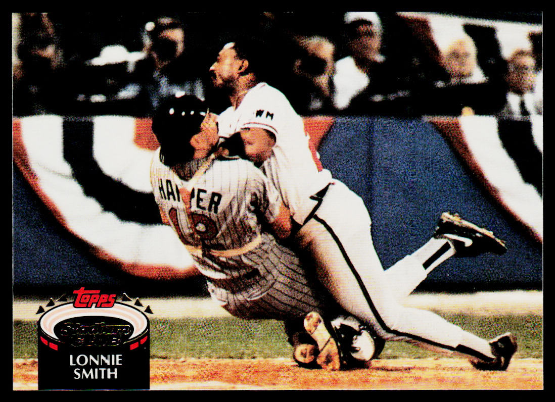 Lonnie Smith 1992 Stadium Club #282 Atlanta Braves
